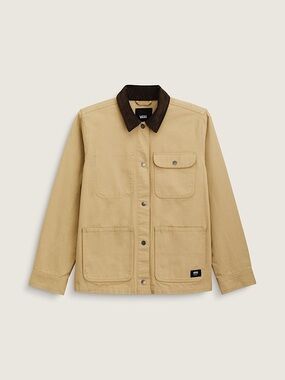 Vans Tan Jacket with Dark Brown Collar